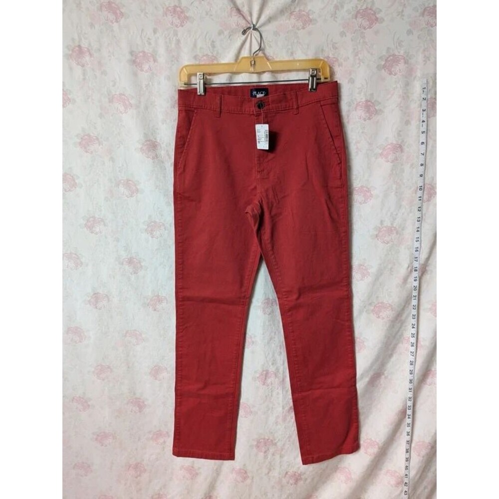 The Children's Place Hampton Red Chino Pants Size 16 NWT A051